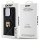 DKNY Quilted Stack Logo iPhone 15 Pro Max Case - Black