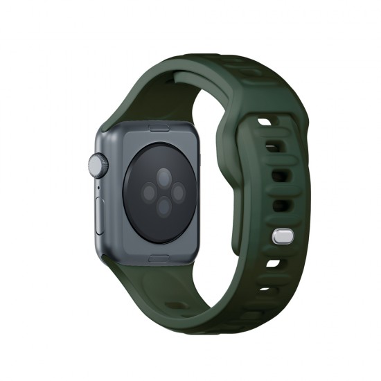 3mk Silicone Watch Strap for Apple Watch 38 / 40 / 41 mm - green