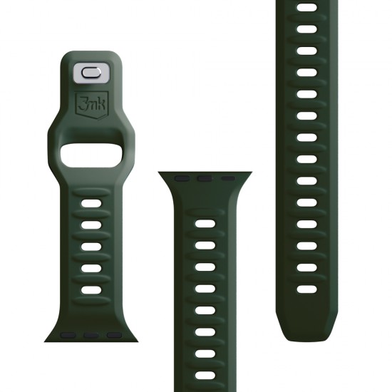 3mk Silicone Watch Strap for Apple Watch 38 / 40 / 41 mm - green