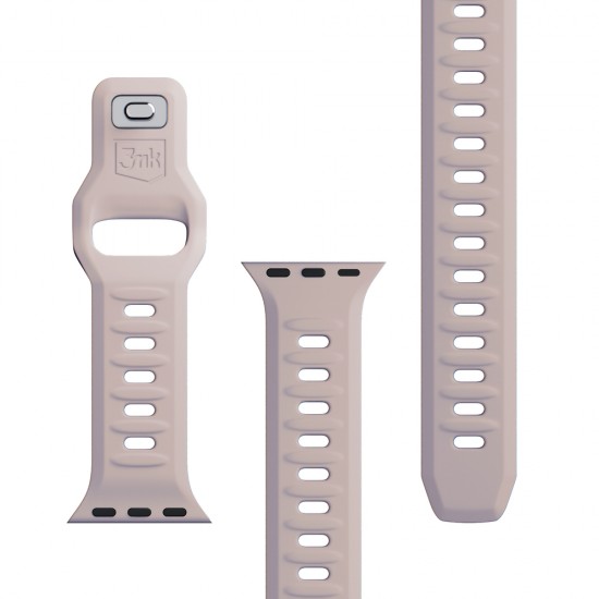 3mk Silicone Watch Strap for Apple Watch 38 / 40 / 41 mm - beige