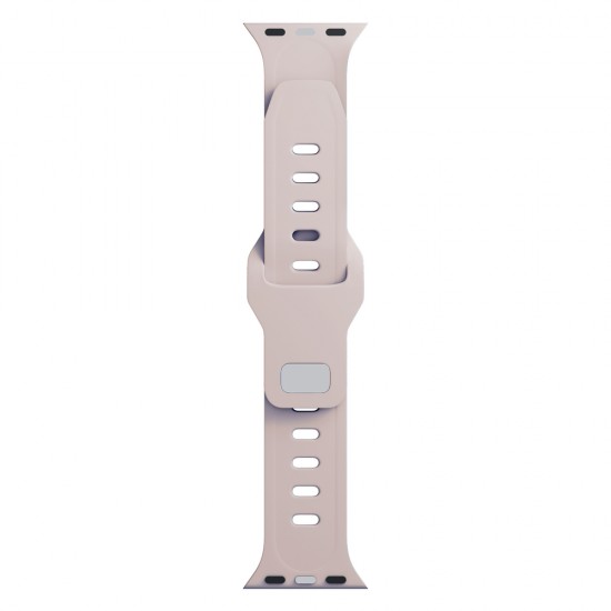 3mk Silicone Watch Strap for Apple Watch 42 / 44 / 45 / 49 mm - beige