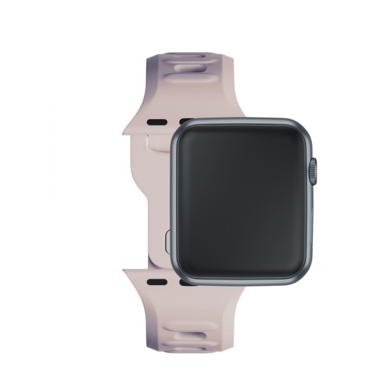 3mk Silicone Watch Strap for Apple Watch 42 / 44 / 45 / 49 mm - beige