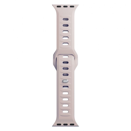 3mk Silicone Watch Strap for Apple Watch 42 / 44 / 45 / 49 mm - beige