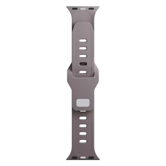 3mk Silicone Watch Strap for Apple Watch 42 / 44 / 45 / 49 mm - brown