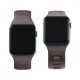 3mk Silicone Watch Strap for Apple Watch 42 / 44 / 45 / 49 mm - brown