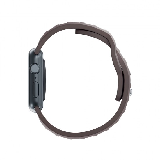 3mk Silicone Watch Strap for Apple Watch 42 / 44 / 45 / 49 mm - brown