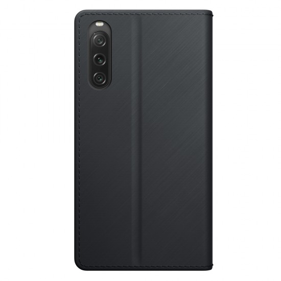 3mk Wallet Case for Sony Xperia 10 V - Black