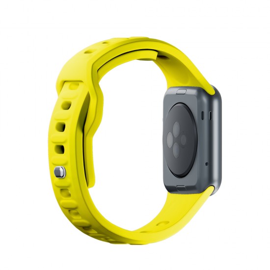 3mk Silicone Watch Strap for Apple Watch 38 / 40 / 41 mm - yellow