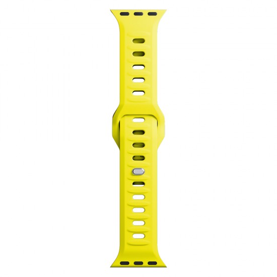3mk Silicone Watch Strap for Apple Watch 38 / 40 / 41 mm - yellow