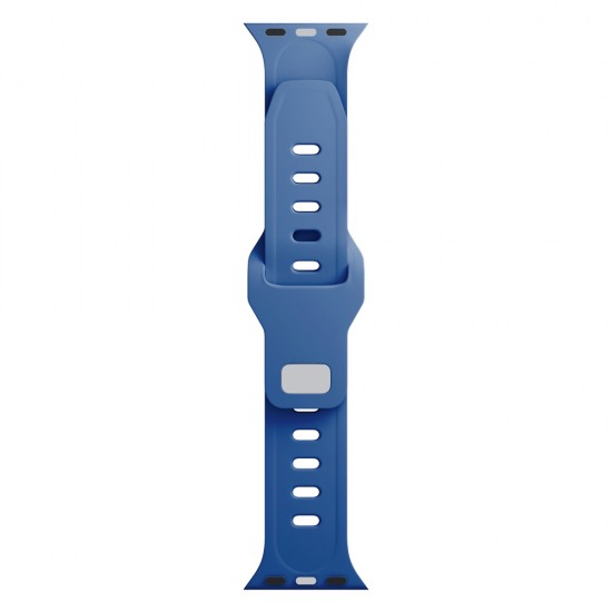 3mk Silicone Watch Strap for Apple Watch 42 / 44 / 45 / 49 mm - blue