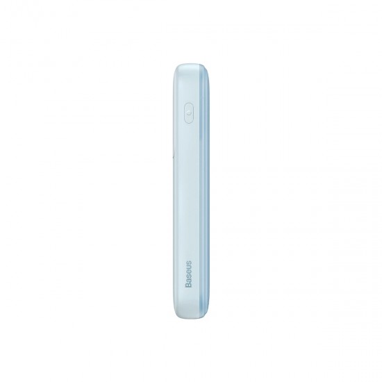 Baseus Comet Series powerbank with display 10000mAh 22.5W - blue + USB-A - USB-C cable 0.3m - white