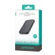 Powerbank Joyroom JR-W020 Mini 5000mAh USB-A USB-C inductive 20W - black + USB-C / USB-C cable