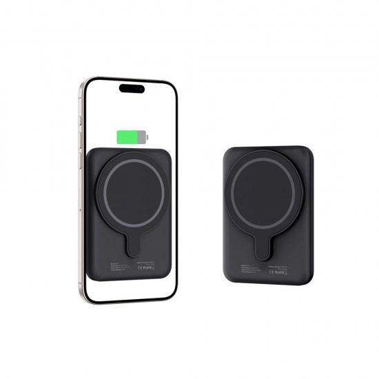 Tech-Protect LifeMag PB10 Powerbank with MagSafe 5000mAh 15W USB-C port - black + USB-C cable