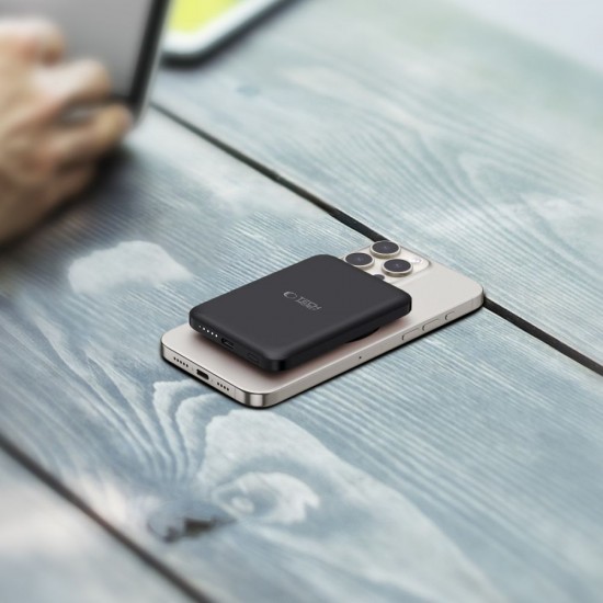 Tech-Protect LifeMag PB10 Powerbank with MagSafe 5000mAh 15W USB-C port - black + USB-C cable
