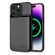 Tech-Protect PowerCase case for iPhone 14 / 14 Pro with 4800mAh power bank - black