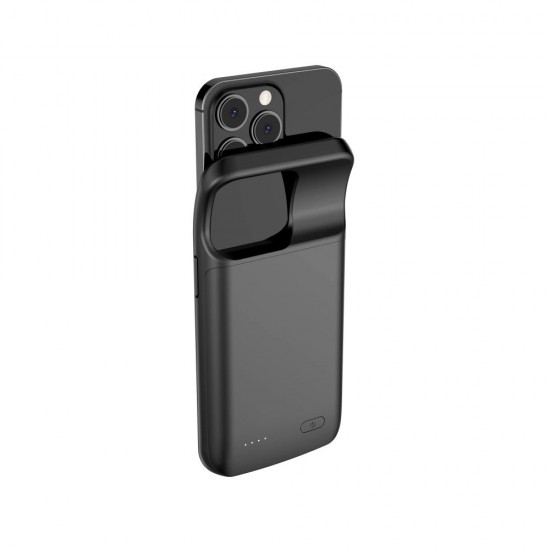 Tech-Protect PowerCase case for iPhone 14 / 14 Pro with 4800mAh power bank - black