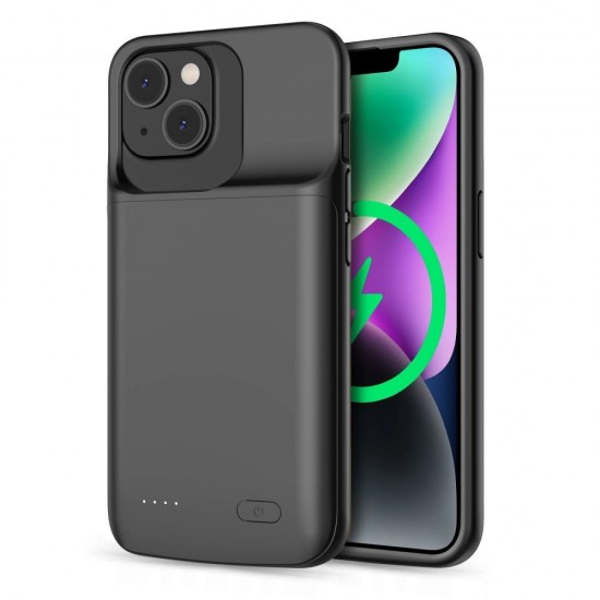 Tech-Protect PowerCase case for iPhone 14 / 14 Pro with 4800mAh power bank - black