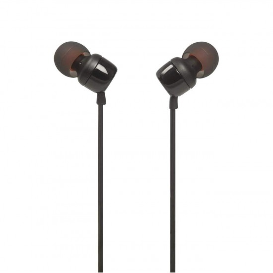 JBL Tune 110 in-ear headphones with 3.5mm mini jack and remote control - black