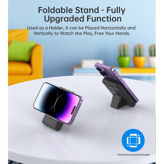 Choetech B662 wireless MagSafe 5000mAh powerbank - black