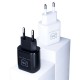 3mk Hyper Charger 20W USB-C USB-A wall charger - black