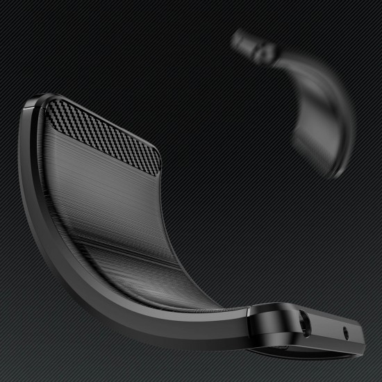 Carbon Case for iPhone 16 Plus Silicone Case - Black