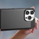 Carbon Case for iPhone 16 Pro Max Silicone Case - Black