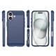 Carbon Case for iPhone 16 Silicone Case - Blue
