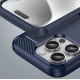 Carbon Case for iPhone 16 Pro Max Silicone Case - Blue