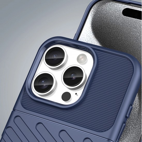 Thunder Case for iPhone 16 Pro Silicone Case - Blue