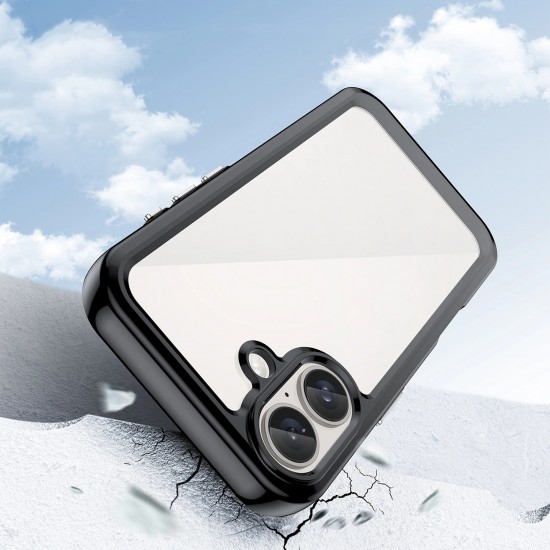 Outer Space Case with Gel Frame for iPhone 16 - Black