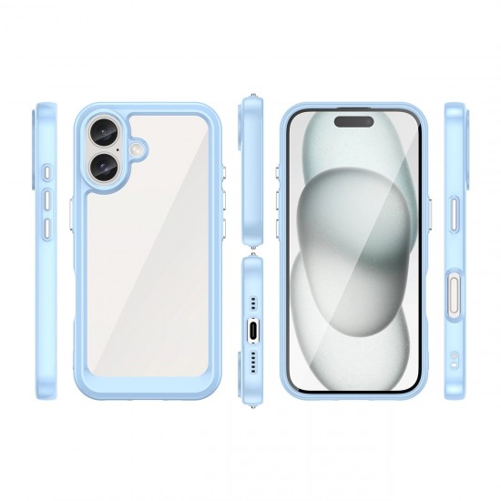 Outer Space Case with Gel Frame for iPhone 16 - Blue