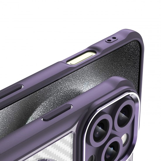 Leading Series MagSafe Silicone Case for iPhone 16 Pro Max - Purple