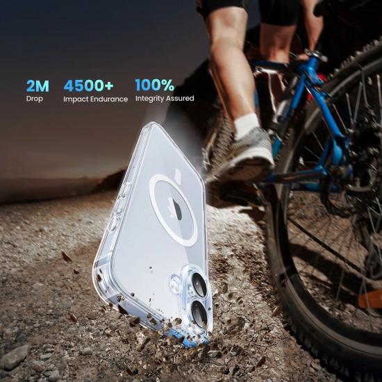 Ugreen Classy Clear Magnetic Case for iPhone 16 Plus - Transparent