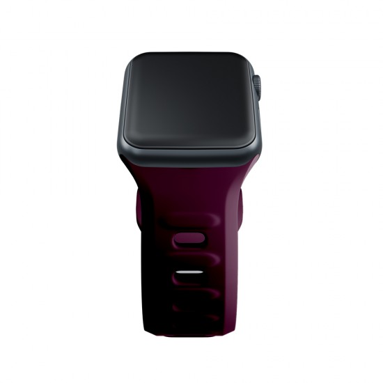 3mk Silicone Watch Strap for Apple Watch 38 / 40 / 41 mm - Burgundy