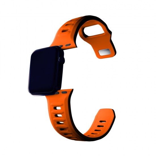 3mk Silicone Watch Strap for Apple Watch 42 / 44 / 45 / 49 mm - orange