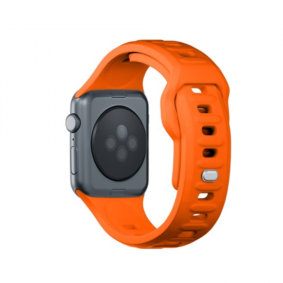 3mk Silicone Watch Strap for Apple Watch 42 / 44 / 45 / 49 mm - orange