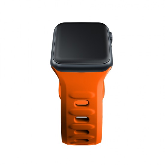 3mk Silicone Watch Strap for Apple Watch 42 / 44 / 45 / 49 mm - orange