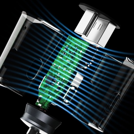 Dudao R4T 25W USB-A / USB-C Car Charger - Gray