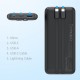 Powerbank Choetech B654 10000mAh 22.5W USB-A / USB-C / micro USB with built-in USB-C / Lightning cable - black