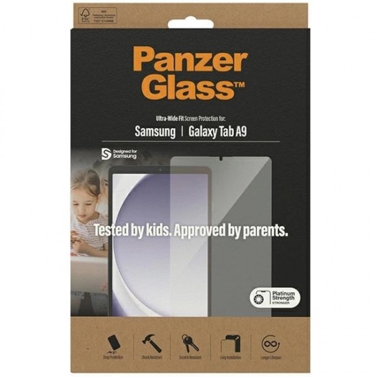 PanzerGlass Ultra-Wide Fit tempered glass for Samsung Galaxy Tab A9