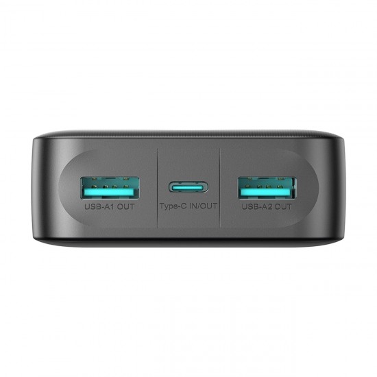Powerbank Joyroom JR-PBF14 20000mAh 2.4A 2x USB-A 1x USB-C - black