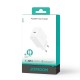Joyroom JR-TCF20 USB-C PD 20W network charger - white + USB-C / USB-C cable 1m