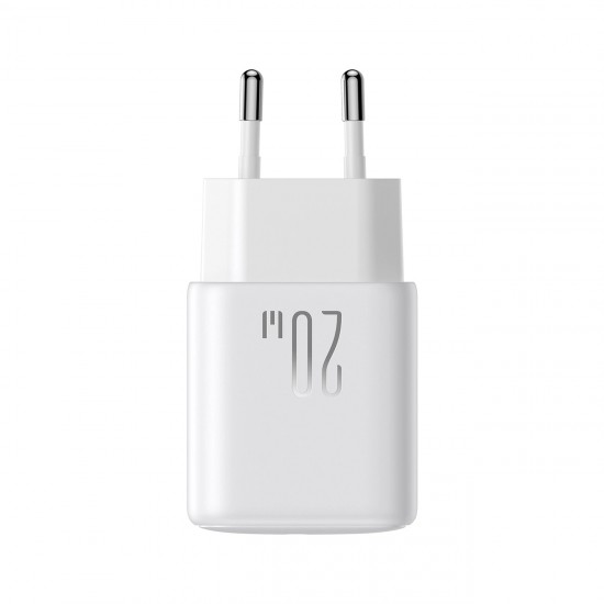 Joyroom JR-TCF20 USB-C PD 20W network charger - white + USB-C / Lightning cable 1m