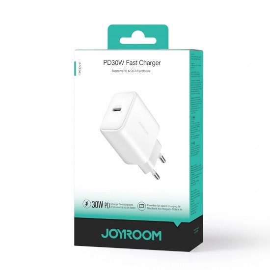 Joyroom JR-TCF24 USB-C PD 30W QC SFC network charger - white