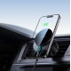 Joyroom JR-ZS409 magnetic holder with 15W inductive charger for car air vent - black