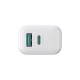 Joyroom JR-TCF21 network charger USB-C / USB-A 20W PD / QC 3.0 - white