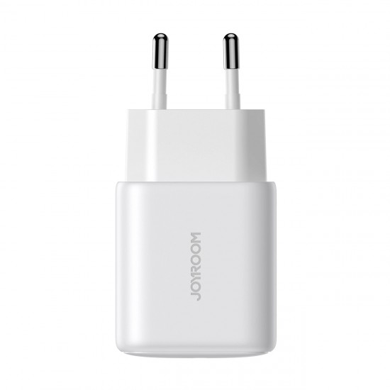 Joyroom JR-TCF12 mains charger 2x USB-C 20W PD / QC 3.0 - white