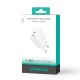 Joyroom JR-TCF12 mains charger 2x USB-C 20W PD / QC 3.0 - white