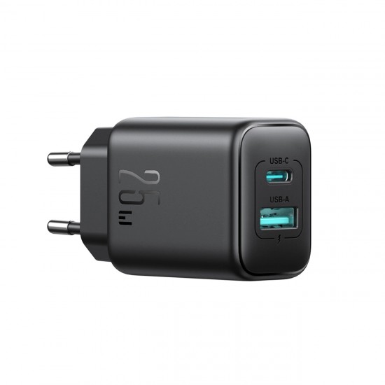Joyroom JR-TCF13 network charger USB-C / USB-A 25W SFC / PPS / PD - black