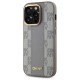 DKNY Leather Checkered Mono Pattern MagSafe iPhone 14 Pro Case - Beige